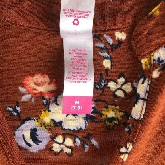 Juniors No Boundaries Boho Brown Floral Dress Size Medium! - Picture 6 of 7
